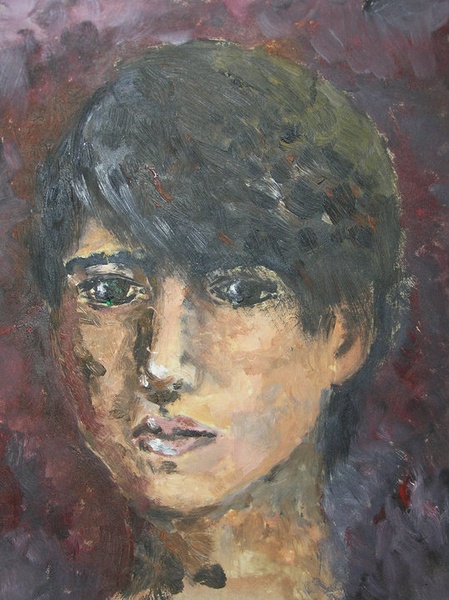 Эвгенія Ярина. Перше знайомство з олією. Портрет за уявою