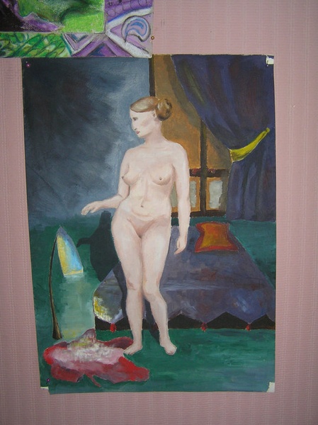 Дар'я Нестерова. Проходимо фігуру людини. Полотно, олія